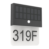 Eglo LED Solar-Wandleuchte Conettimara 5,5W warmweiss 3000K Bewegungsmelder IP44 Schwarz-struktur Milchweiss mit Sensor 23x20cm 902412