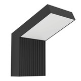 Eglo LED Außen-Wandleuchte Grottazzolina 8,1W warmweiss 3000K IP65 Schwarz-struktur Milchweiss Aluminium 17,5x13,5cm 902413
