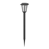 Eglo LED Solar-Fluter Prietta 6,5W warmweiss 2700K Bewegungsmelder IP44 Schwarz-struktur Glas mit Sensor 88x18cm 902439
