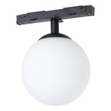 Eglo Schienenspot Easyt Sphere Spot G9 Schwarz-struktur Glas opal-matt Ø10cm 902626