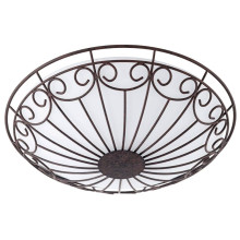 Eglo 92143 Colti Deckenleuchte 2xE27 Stahl antik-braun weiss lackiert