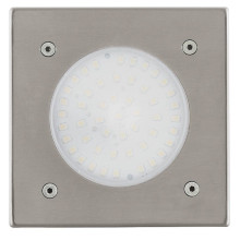 Eglo 93481 LAMEDO LED Außen-Einbauleuchte 2,5W 100x100mm Edelstahl Weiss Warmweiss