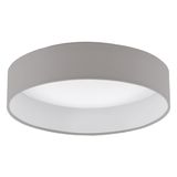Eglo 93949 Palomaro LED Deckenleuchte 12W weiss taupe graubraun