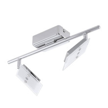 Eglo 94163 Ervas LED Spot 2x3.3W Stahl chrom weiss klar