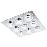 Eglo 94487 Cisterno LED Wandleuchte / Deckenleuchte 9x4.5W Edelstahl chrom klar satiniert