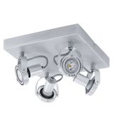 Eglo 94645 Novorio LED Spot 4x5W Stahl Alu-gebürstet