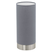Eglo Tischleuchte Pasteri E27 mit Touch 12cm grau