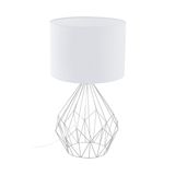 Eglo 95187 Pedregal 1 Tischleuchte E27 Stahl Chrom
