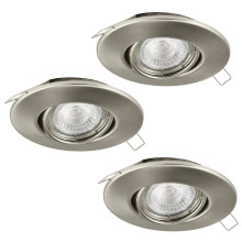 Eglo 95359 Tedo 1 LED Einbauleuchte 3x5W Aluguss Nickel-matt
