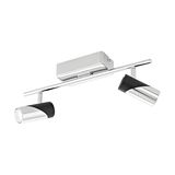Eglo 95436 Bernedo LED Spot 2x5W Alu Stahl Chrom Schwarz