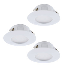 Eglo 95814 Pineda LED Einbauleuchte 3x6W Ø7,8cm Weiss