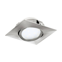 Eglo 95843 Pineda LED Einbauleuchte 1x6W schwenkbar 8,4x8,4cm Nickel