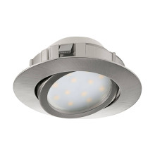 Eglo 95849 Pineda LED Einbauleuchte 1x6W schwenkbar Ø8,4cm Nickel