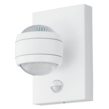 Eglo 96022 SESIMBA 1 LED Außen-Wandleuchte 2X3,7W Sensor Weiss Warmweiss IP44