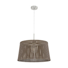 Eglo 96199 Sendero Pendelleuchte E27 45cm Holz dunkelbraun