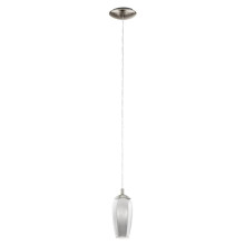 Eglo 96343 Farsala Hängeleuchte 2,5W nickel schwarz transparent klar