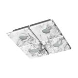 Eglo 96487 Aliste LED Wand-/Deckenleuchte 5,4W grau weiss