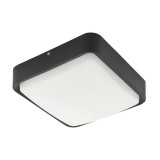Eglo 97295 PIOVE-C LED Außen-Wand- / Deckenleuchte 14W Schwarz Weiss Bluetooth Warmweiss IP44 Dimmbar