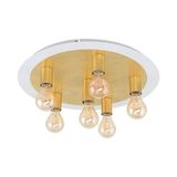 EGLO 97493 PASSANO LED Deckenleuchte gold E27 6x4W