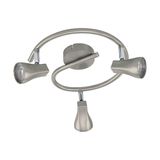 EGLO 97825 TIBERIO 1 LED Spot-Leuchte nickel-matt 3x3W 3000K warmweiss