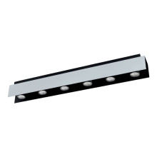 EGLO 97964 VISERBA LED Deckenleuchte Aluminium schwarz GU10 6x5W