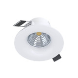 Eglo LED Einbauspot Saliceto dimmbar 4,8W warmweiss 2700K Weiss Aluminium starr Ø9cm 98243