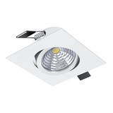 Eglo LED Einbauspot Saliceto dimmbar 6,4W neutralweiss 4000K Weiss Aluminium 9x9cm 98306