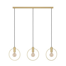 Eglo 98835 MANIZALES E27 3-fach Hängeleuchte 1010x50mm Messing-Gebürstet