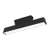 Eglo LED Deckenleuchte Simolaris-Z Smart dimmbar 16W RGB CCT warm-/tageslichtweiss 2700-6500K Zigbee Schwarz Aluminium Stahl 47x11cm 99601