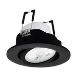 Eglo LED Einbauspot Saliceto-Z Smart dimmbar 4,7W RGB CCT warm-/tageslichtweiss 2700-6500K Zigbee Schwarz Aluminium Ø9cm 99669
