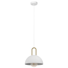 Eglo 99695 CALMANERA E27 Hängeleuchte Ø325mm Weiss Messing