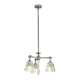 Elstead Agatha LED Hängeleuchte G9 3-fach Nickel gebürstet IP44