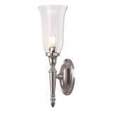 Elstead Dryden LED Wandleuchte G9 41cm Poliertes Nickel IP44