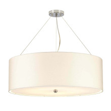 Elstead Pearce Hängeleuchte E27 7-fach 26cm Poliertes Chrom Elfenbein