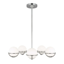 Elstead Apollo LED Kronleuchter G9 5-fach Poliertes Nickel