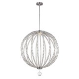 Elstead Oberlin LED Hängeleuchte 2-fach 85cm Satiniertes Nickel