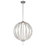 Elstead Oberlin LED Hängeleuchte 2-fach 55cm Satiniertes Nickel