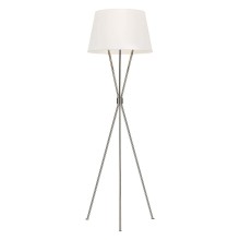 Elstead Penny Stehleuchte E27 Poliertes Nickel Weiß