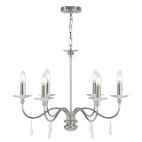 Elstead Finsbury Park Kronleuchter E14 6-fach Poliertes Nickel