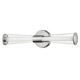 Elstead Elin LED Bad-Wandleuchte dimmbar IP44 warmweiss 22W Chrom poliert Stahl 58cm