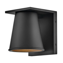 Elstead HANS Design Außen-Wandleuchte GU10 8W Schwarz IP44, Konus-Form