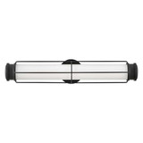 Elstead Saylor LED Bad-Wandleuchte dimmbar IP44 warmweiss 23,5W Mattschwarz Stahl Opalglas 61cm