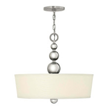 Elstead Zelda Hängeleuchte E27 3-fach Poliertes Nickel