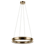 Elstead Larousse LED Pendelleuchte dimmbar warmweiss 74W Champagnerbronze Stahl Ø75cm