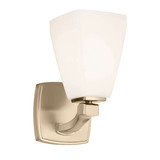 Elstead Marant LED Bad-Wandleuchte G9 IP44 Champagnerbronze Stahl Opalglas 24cm