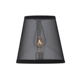 Elstead Ascher Clip Abdeckung GX53 Schwarzer Organza