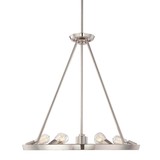 Elstead Theater Row Kronleuchter E27 6-fach Imperial Silber