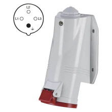 Emos CEE-Wandsteckdose 4-polig 16A 400V IP44 Rot A6210
