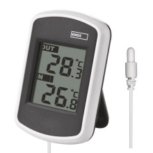 Emos Digitales Thermometer mit kabelgebundenem Außensensor E0041
