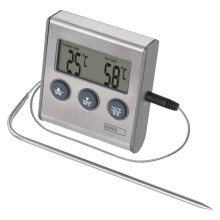 Emos Digitales Thermometer Grillthermometer mit Timer bis 250°C E2157